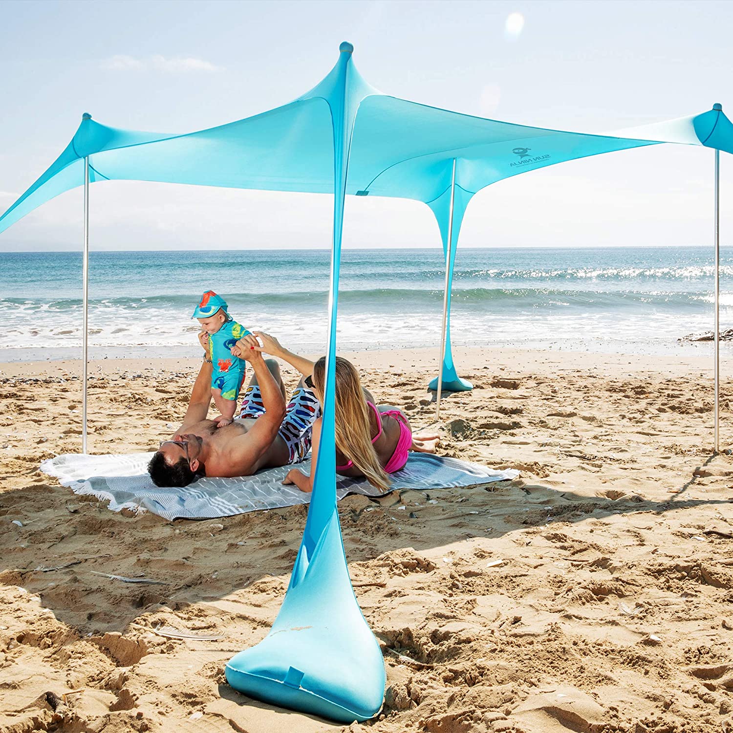 8 PERSON TENT (TURQUOISE)